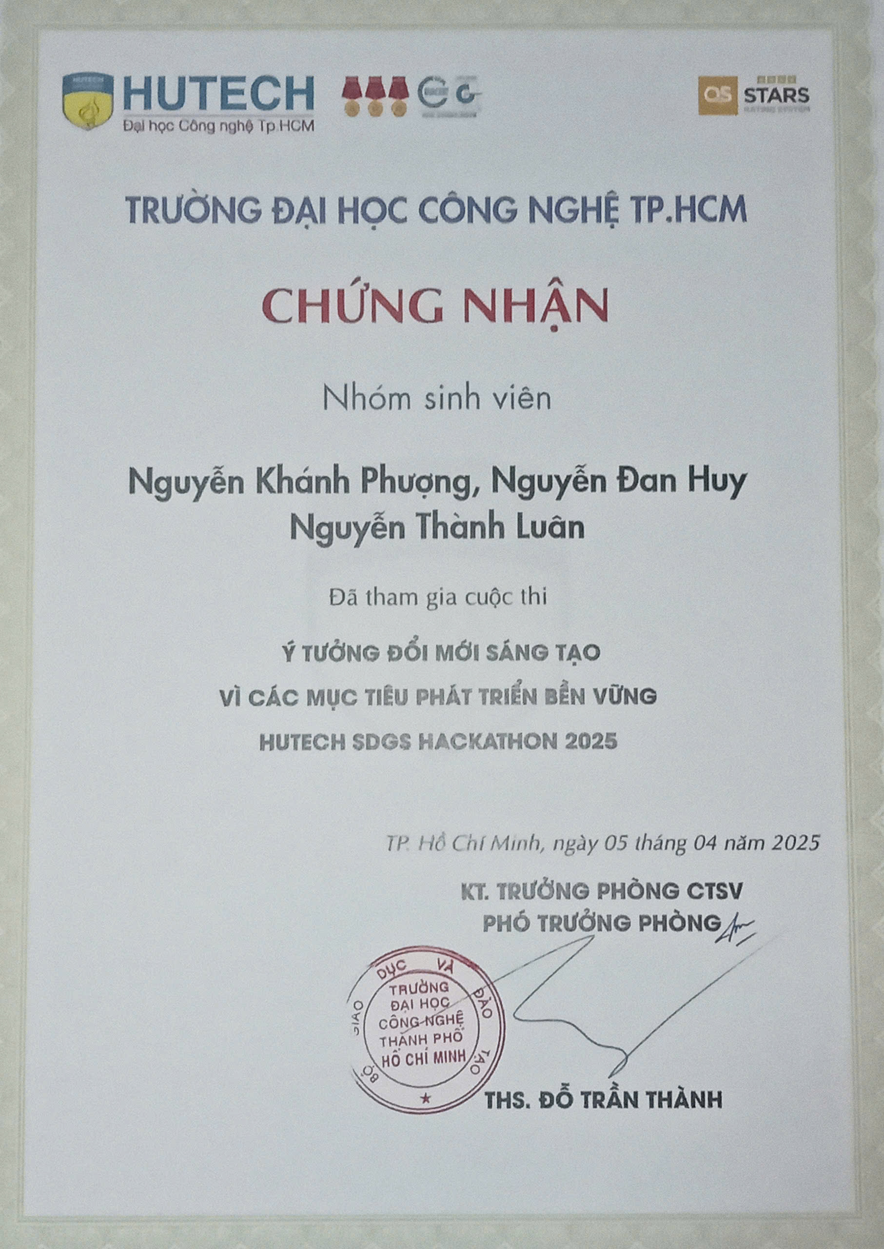 HUTECH SDGs Hackathon 2025